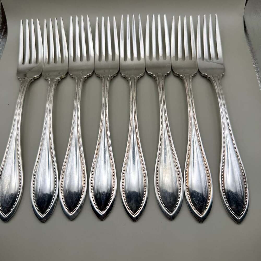 Oneida American Harmony Stainless Steel Dinner Forks Set of 8